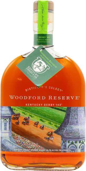 Woodford Reserve Kentucky Derby 143 Kentucky Straight Bourbon Whiskey 100cl 452 ABV 1 Litre