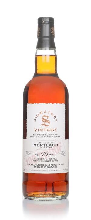 Mortlach 10 Year Old 2016 100 Proof Edition 84 Signatory Single Malt Whisky