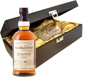 Balvenie 12 YO DoubleWood Whisky In Luxury Box With Crystal Glass Tumbler