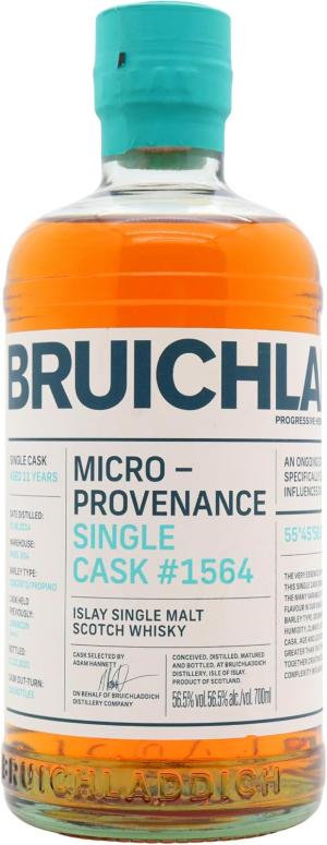 Bruichladdich 11 year old Micro Provenance Single Jurancon Wine Cask 1564 2014 Whisky 70cl 565 ABV