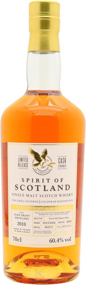 Glen Grant 15 year old Spirits Of Scotland Single Cask 903212 2010 Whisky 70cl 604 ABV