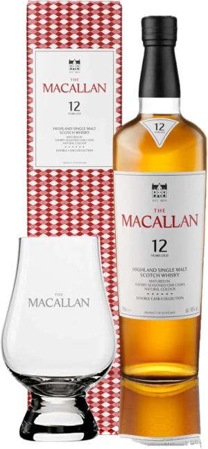 The Macallan 12 Year Old Double Cask 70cl Whisky Scotland 70cl 40 The Macallan Glencairn Glass