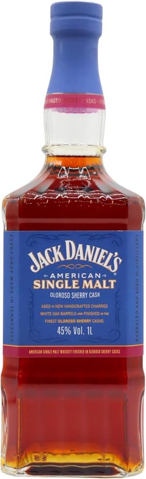 Jack Daniels American Single Malt Sherry Cask 1 Litre Whiskey 100cl 45 ABV