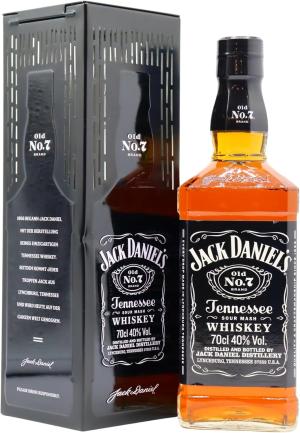 Jack Daniels Old No 7 Metal Tin German Bottling Whiskey 70cl 40 ABV