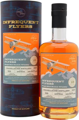 Craigellachie 18 year old Infrequent Flyers Single Bordeaux Cask 1828 2007 Whisky 70cl 586 ABV