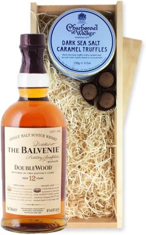 Balvenie 12 DoubleWood Whisky And Dark Sea Salt Charbonnel Chocolates Box