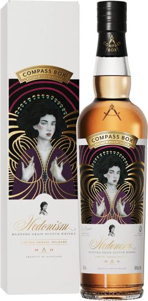 Compass Box Hedonism Blended Grain Scotch Whisky Limited Annual Release 202546 ABV Non Chill Filtered 70cl Bottle