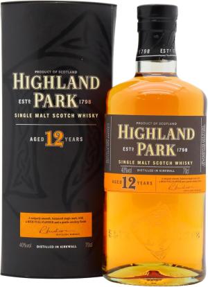 Highland Park 12 year old Single Malt Scotch Whisky 70cl 40 ABV Old Bottling
