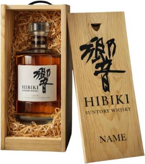 Personalised Suntory Hibiki Japanese Harmony Whisky Gift Set 70cl