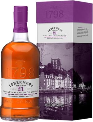 Tobermory 21 Year Old Single Malt Scotch Whisky 70cl 463 Brown Sugar Pineapple Sticky Toffee