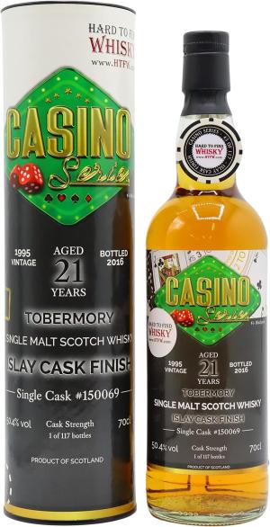 Tobermory 21 year old Casino Series Single Islay Cask 150069 Blackjack 1995 Whisky 70cl 504 ABV