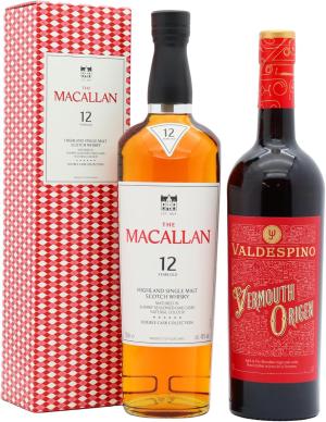 The Macallan 12 year old Double Cask Highland Single Malt Scotch Whisky 70cl 75cl 40 ABV Valdespino Vermouth Cocktail Bundle