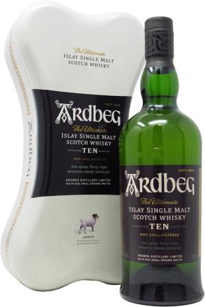 Ardbeg Ardbone Gift Tin 10 year old Whisky 70cl 46 ABV