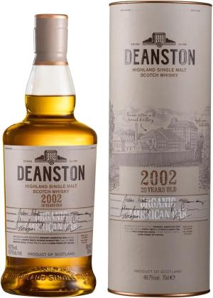 Deanston 2002 20YO Organic American Oak 70cl Single Malt Scotch Whisky 497 Sweet rich and dry Scottish Whisky Highland Single Malt Whisky