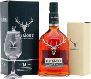 Dalmore Branded Glass Highland Single Malt 15 year old Whisky 70cl 40 ABV