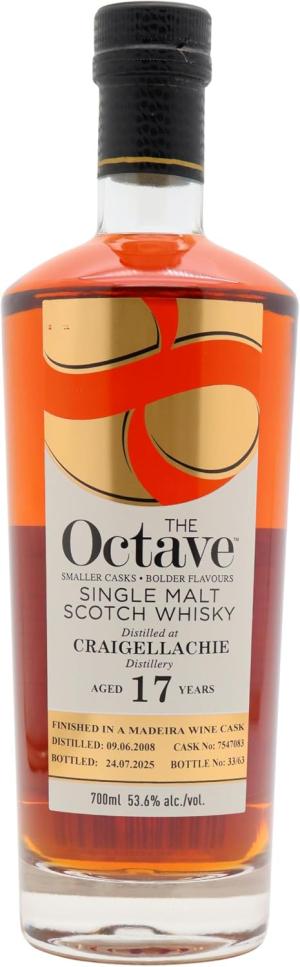 Craigellachie 17 year old The Octave Single Madeira Cask 7547083 2008 Whisky 70cl 536 ABV UK Exclusive