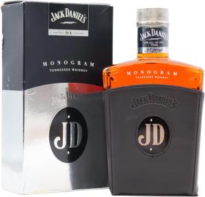 Jack Daniels Monogram Ridged Cap Whiskey 75cl 47 ABV