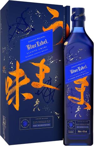 Johnnie Walker Blue Label Elusive Umami 43 vol 70cl Limited Edition Whisky Sweet Savoury Orange Red Berries Hints of Salt Pepper Subtle Richness with Gift Box