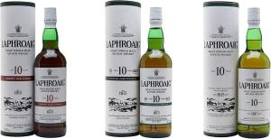 Laphroaig 10 Year Old Gift Pack 1 x 10YO Sherry 1 x 10YO Batch 013 1 x 10YO Exclusive Package