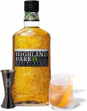 Highland Park 15 Year Old Whisky Glass Jigger Set 70cl