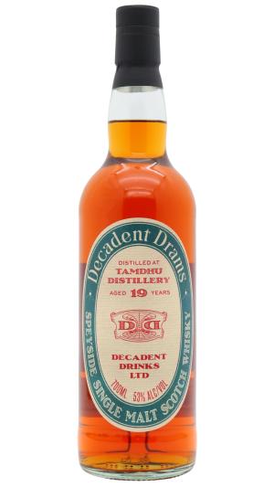 Tamdhu 19 year old Decadent Drams Single Malt Scotch 2007 Whisky 70cl 53 ABV