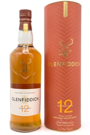 Glenfiddich 12 Year Old Rum Cask Finish Single Malt Scotch Whisky 1L 43 ABV
