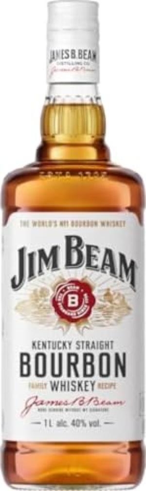 Jim Beam White Kentucky Bourbon Whiskey 1L