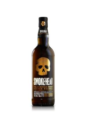 Smokehead Islay Peated Single Malt Scotch Whisky Gift Box Included Heavily Peated Bonfire Smoke Lemon Spice Honey Smoky Islay Malt 70cl 40 ABV Whisky Gift for Fathers Day