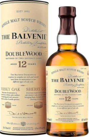 THE BALVENIE DoubleWood 12 Year Old Single Malt Scotch Whisky Matured In Two Distinctive Oak Cask Complex Yet Rich Smooth Vanilla Spiciness Honeyed Depth AwardWinning 40 ABV 70 cl