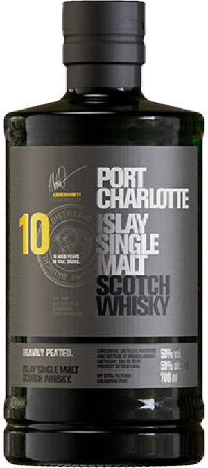 Bruichladdich Port Charlotte Heavily Peated 10 Year Old Single Malt Whisky 70cl Islay