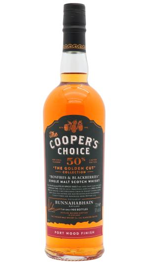 Bunnahabhain Coopers Choice The Golden Cut Collection Bonfires Blackberries Single Port Cask 0070 Whisky 70cl 50 ABV