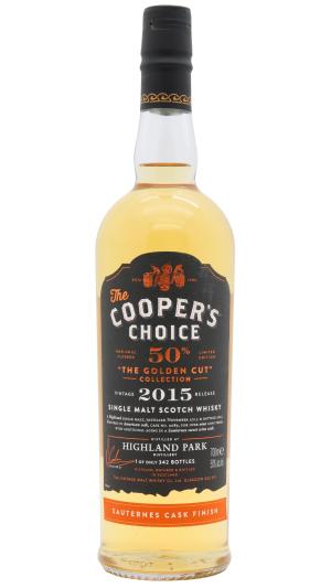 Highland Park 9 year old Coopers Choice The Golden Cut Collection Single Sauternes Cask 0089 2015 Whisky 70cl 50 ABV