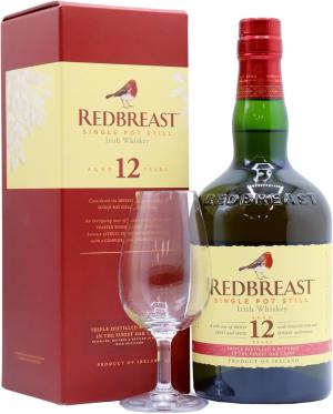 Redbreast Tasting Glass Single Pot Still Irish 12 year old Whiskey 70cl 40 ABV