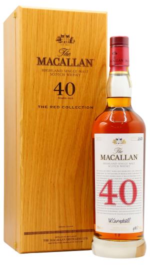 The Macallan 40 year old The Red Collection Highland Single Malt Scotch Whisky 70cl 481 ABV