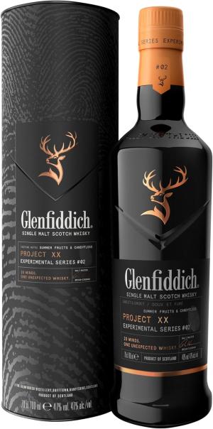 GLENFIDDICH Project XX Single Malt Scotch Whisky Experimental Series Sweet Smoky Summer Fruits Candyfloss 20 Minds 1 Unexpected Whisky Product Of Scotland 47 ABV 70 cl