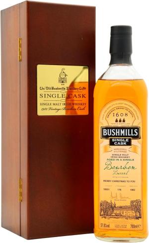 Bushmills Millenium Malt Single Cask 18551 Irish 1982 Whiskey 70cl 578 ABV