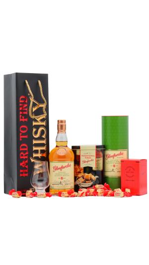 Glenfarclas 8 year old Highland Single Malt Scotch Whisky 70cl 50 ABV Fudge Gift Set