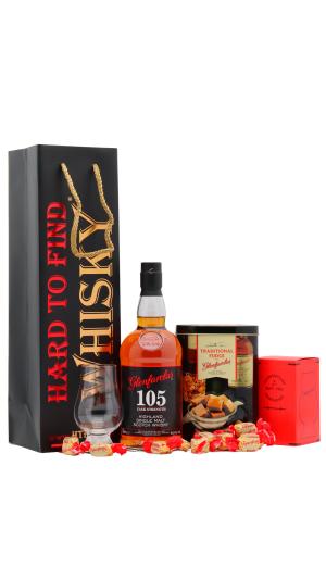 Glenfarclas 105 Cask Strength Highland Single Malt Scotch Whisky 70cl 60 ABV Fudge Gift Set