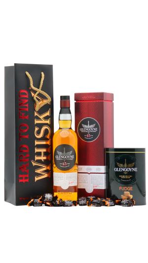 Glengoyne 15 year old Highland Single Malt Scotch Whisky 70cl 43 ABV Fudge Gift Set