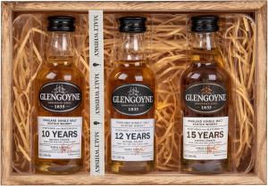Glengoyne Whisky Selection x 3 in wood