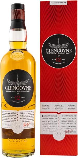 Glengoyne 12 Year Old Highland Single Malt Scotch Whisky 70cl 43 ABV AwardWinning Whisky Distilled Slowly in the Scottish Highlands for Fruity Flavour Ideal for Gifting