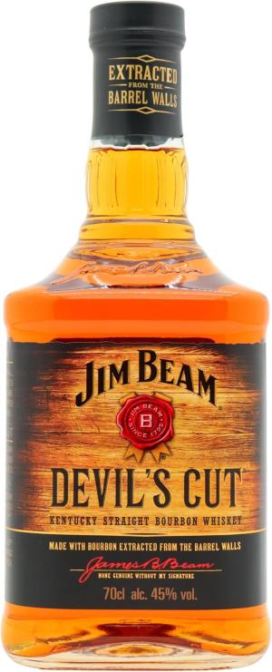 Jim Beam 6 year old Devils Cut Kentucky Straight Bourbon Whiskey 70cl 45 ABV