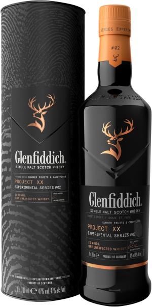 GLENFIDDICH Project XX Single Malt Scotch Whisky Experimental Series Sweet Smoky Summer Fruits Candyfloss 20 Minds 1 Unexpected Whisky Product Of Scotland 47 ABV 70 cl