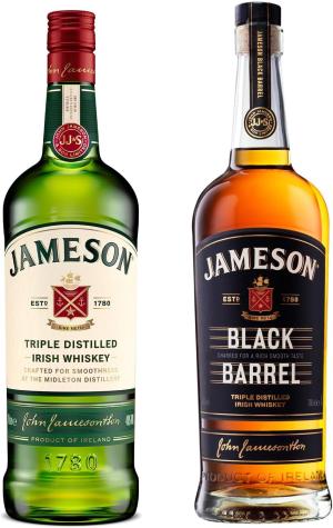 Jameson Irish Whiskey Original Blended and Triple Distilled 1L Stout Edition Irish Whiskey 700ml