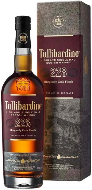 Tullibardine 228 Burgundy Cask Finish Single Malt Whisky Gift Box 70cl