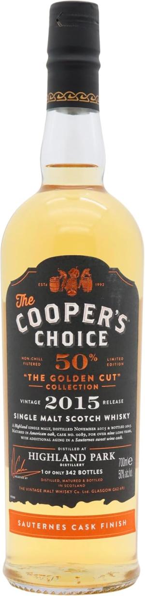 Highland Park 9 year old Coopers Choice The Golden Cut Sauternes Cask 0089 2015 Whisky 70cl 50 ABV