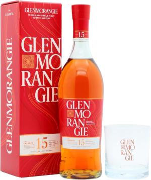 Glenmorangie 15 year old Lasanta Sherry Cask Finish Single Malt Scotch Whisky 70cl 43 ABV Includes Branded Glass
