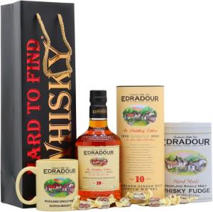 Edradour 10 year old Distillery Edition Single Malt Scotch Whisky 70cl 46 ABV Fudge Gift Set