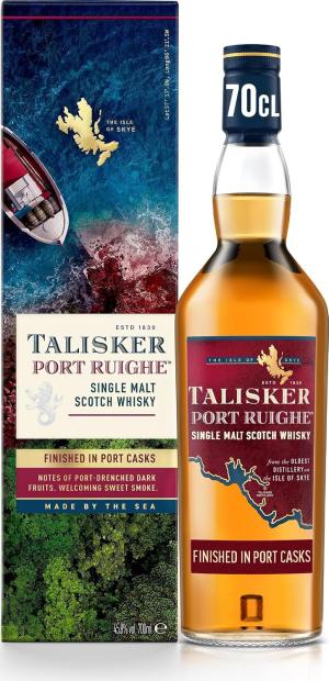 Talisker Port Ruighe Single Malt Scotch Whisky 458 vol 70cl Finished in Port Casks Single Malt Whisky Notes of Rich Berry Fruits Peated Sweet Smokiness Scottish Whisky