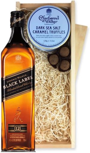Johnnie Walker Black Whisky And Dark Sea Salt Charbonnel Chocolates Box